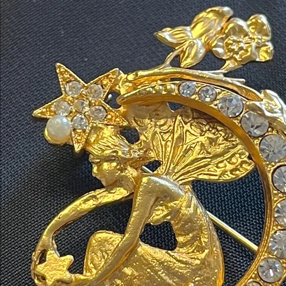 Vintage Kirkland’s Foley Gold-tone Brooch - Picture 2 of 7